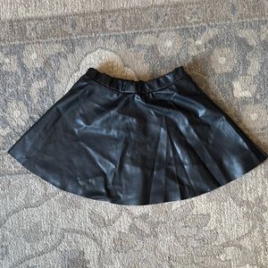 Girls  Faux Leather Skirt
